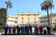 Fotografía del acto Pedro Sánchez preside la XXVIII Conferencia de Presidentes, que se celebra en el Palau de Pedralbes, en Barcelona