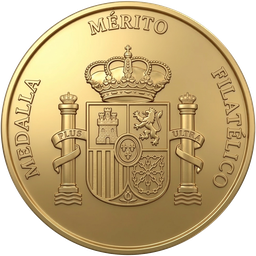 Imagen de Medalla al Mérito Filatélico de Oro