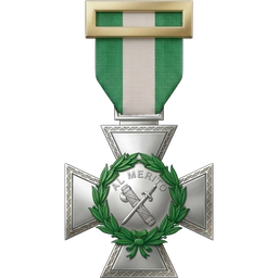 Imagen de Cruz con distintivo blanco