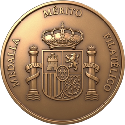 Imagen de Medalla al Mérito Filatélico de Bronce